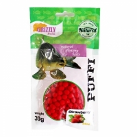 Воздушное тесто Corn puff Grizzly Baits Strawberry (клубника) 30 гр