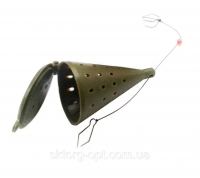 Кормушка закормочная Самосвал пластик коричневая