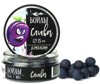 Бойлы Pelican Слива 15мм. 100г.