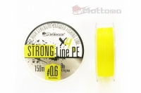 Плетеный шнур Mottomo Strong Line PE Fluo Yellow #0.6/4kg 150m
