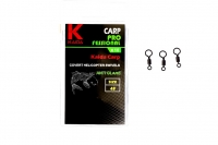KAIDA Вертлюг — вертолет CARP PRO ANTI GLARE, №4 (10шт)