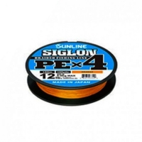 Шнур Sunline Siglon PE х4 150m (оранж.) #0.3/0.094mm
