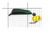 Ручейник,с бисером арбуз (Санхар), размер 1.5 мм, вес 0.28 г