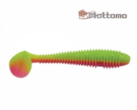 Виброхвост Mottomo Booster 9,5см Chartreuse Orange 4шт.