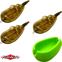 Method Feeder Mikado- Набор кормушек 3 шт. 30 гр,40 гр,50 гр. + форма