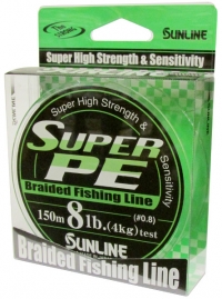 Шнур плетёный SUNLINE SUPER PE #0.8 (0,148мм) белый