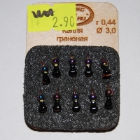 Капля граненая 0,44г d.3,0