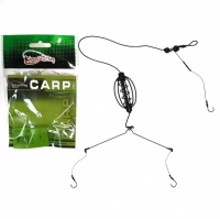 Монтаж SpFish Carp 3 крючка с кормушкой Арбуз 25г