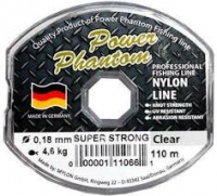 Леска Power Phantom Super Strong, 0,30мм, 10,6 кг,прозрачный, 110м