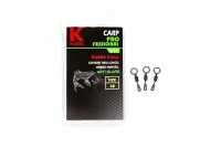 KAIDA Вертлюг быстросъемный с кольцом CARP PRO ANTI GLARE №4 (10шт)