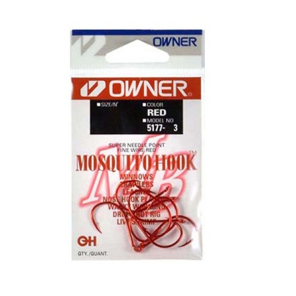 Owner Mosquito Hook red