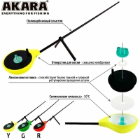 Удочка зимняя Akara RBU 17.5г (цв. фиолет)