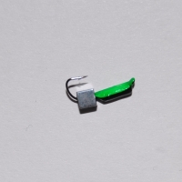 Мормышка вольфрамовая Столбик с кубиком серебро 2.5мм, вес 0.5 г