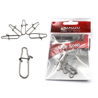 Карабин Namazu NICE SNAP, цв. BN, р.0, test-14 кг (уп.10 шт)