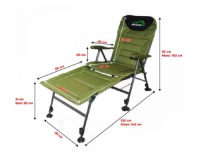 Кресло карповое складное Bison HBA-1010 с подставкой для ног