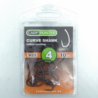 Крючки карповые CarpHunter CURVE SHANK №4 (teflon coating) (10 шт.)
