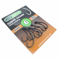 Крючки карповые CarpHunter CURVE SHANK №6 (teflon coating) (10 шт.)