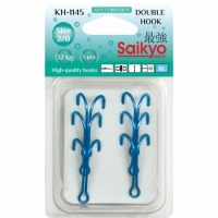 Крючок двойной Saikyo KH-1145 №1/0 Blue (5шт)
