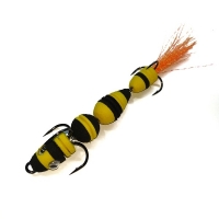 Мандула "Рыбка" чёрная/жёлтая 11см