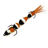 Мандула "Рыбка" оранжевая/чёрная 11см