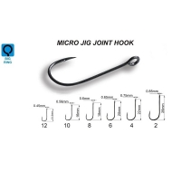 Одинарный крючок Micro Jig Joint Hook №4 10 шт