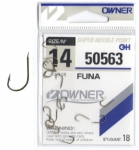 Одинарный крючок Owner 50563 Funa №14
