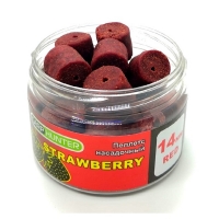 Пеллетс насадочный 14мм Red Halibut Strawberry (Клубника) CarpHunter 100мл