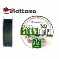 Плетеный шнур Mottomo Strong Line PE Dark Green #1.5/8kg 150м