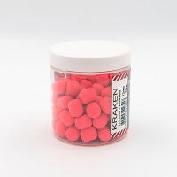 Pop-up Rhino Baits 12 mm, 70 грамм, roll & dumbells, Kraken (кальмар и фрукты), розовый флюро