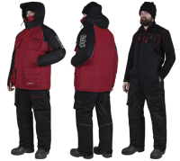 Костюм зимний Alaskan Russian Mission бордовый/черный   XL (куртка+полукомбинезон)