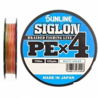 Шнур Sunline Siglon PE х4 150m (мультиколор) #1.0/0.171mm