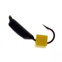 Мормышка вольфрамовая "Столбик" с сырным кубиком, 1.5мм, вес 0.3г