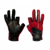 Перчатки спиннингиста Alaskan двухпалые Red/BL р.L
