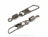 Вертлюг с карабином Metsui Rolling Swivel With Safety Snap new black, №9 (12шт)