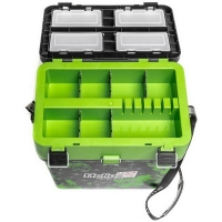 Ящик рыболовный зимний Helios SHARK 19л двухсекционный 40x26x39см