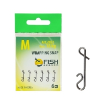 Застежка безузловая Fish Season Wrapping Snap размер-SS тест-7кг 6шт
